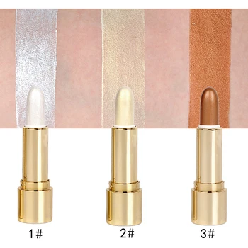 

3Color Double-end Blemish Concealer Pen Highlight Lasting Eyeshadow Brighten Skin Colour Waterproof Highlighter Pencil