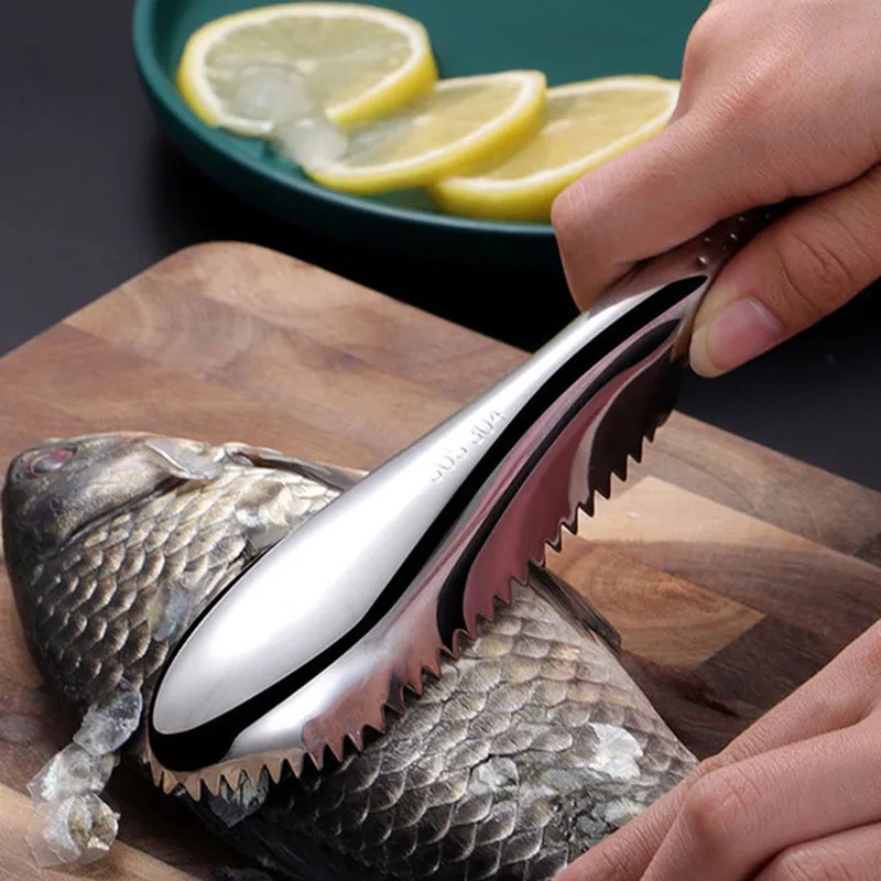 Stainless Steel Fish Scale Scraper Fish Skin Scale Peeler Kitchen