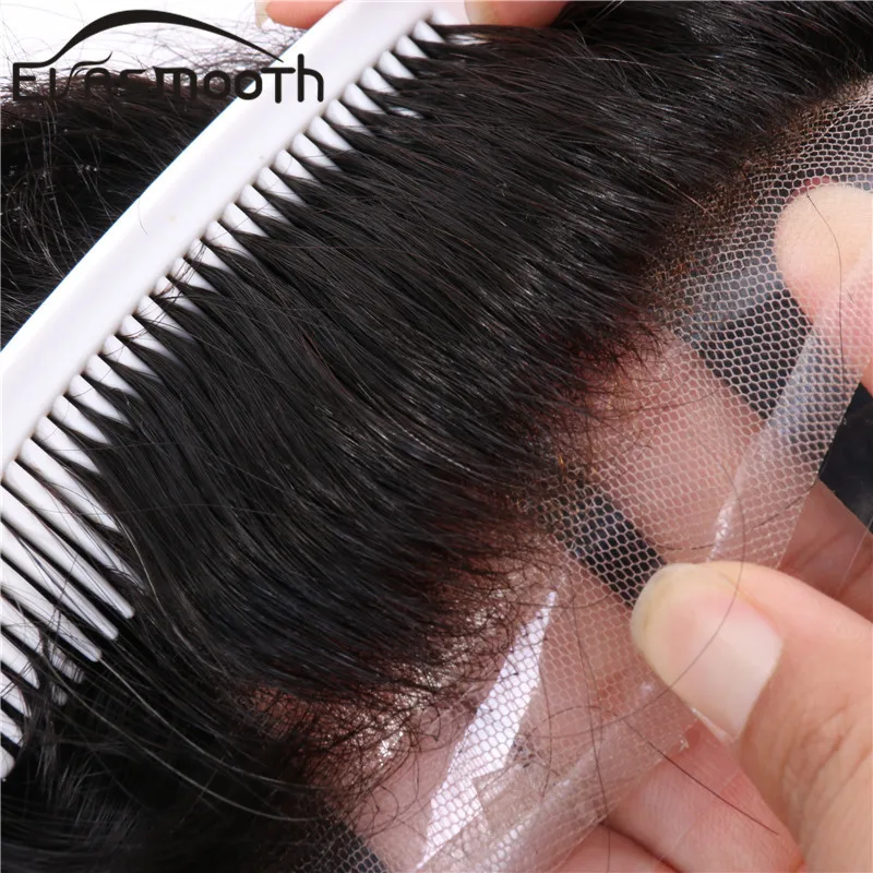 Human Hair Toupee Q6 Swiss Lace Front Men Prosthesis