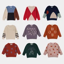 Предпродажа BBC TAO/ г. осенний свитер для маленьких девочек свитера для маленьких мальчиков Рождественский длинный свитер детская одежда для мальчиков