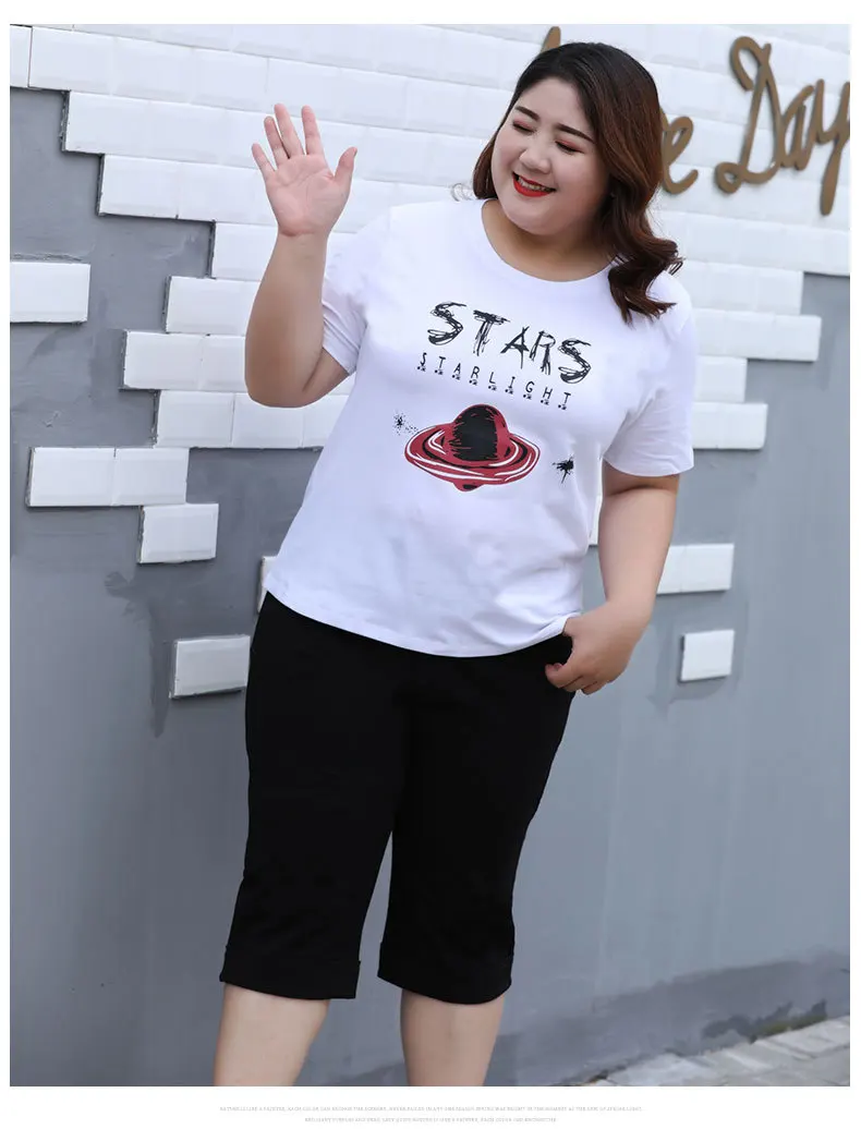 TUHAO PLUS SIZE 7XL 6XL 5XL 4XL Mother Mom black Pants Capris 2020 Summer Casual Cropped Trousers Pants Womens Casual Pant WM41