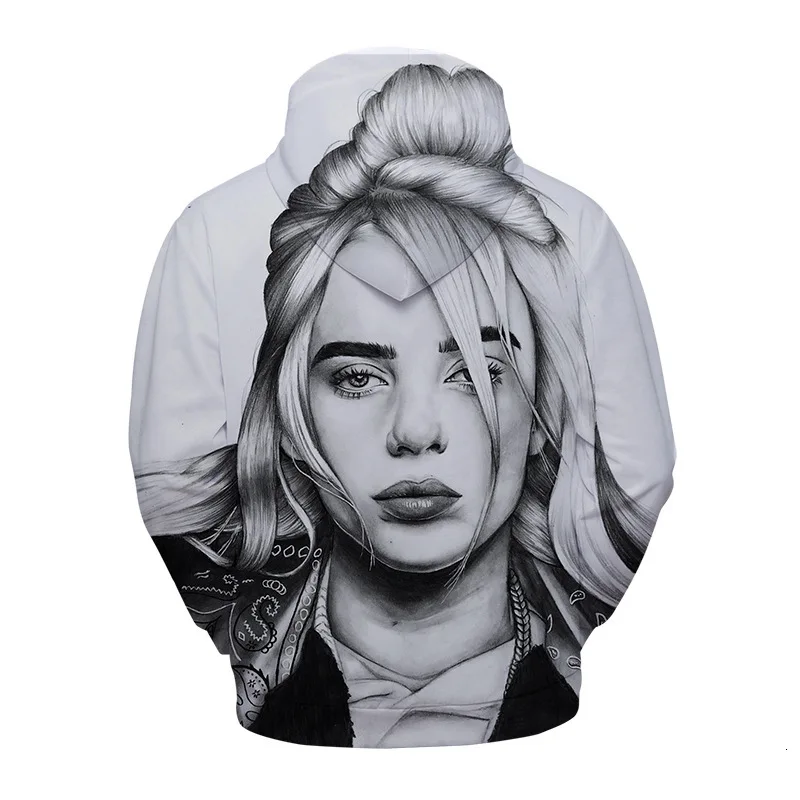 Billie Eilish, больше размера, d, толстовка, толстовка, толстовки для мужчин и женщин, уличная одежда, толстовки размера плюс 4XL, модная одежда, товар