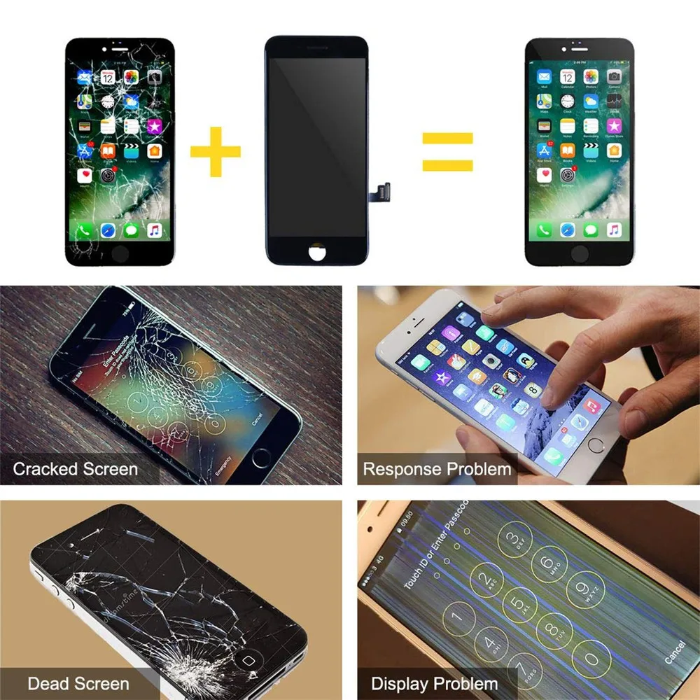 Pantalla LCD Замена для iPhone 6s 6g дисплей ЖК экран iPhone6 3D сенсорный дигитайзер полная