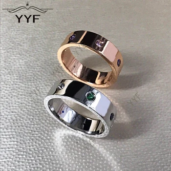 

BV Charm Ring original logo, inner ring clear burning, handmade high quality lovers emerald