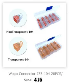 Разъем 222-413 10 шт./кор. клетка Весна Универсальный разъем Быстрый провод проводки проводников клеммный блок Китай
