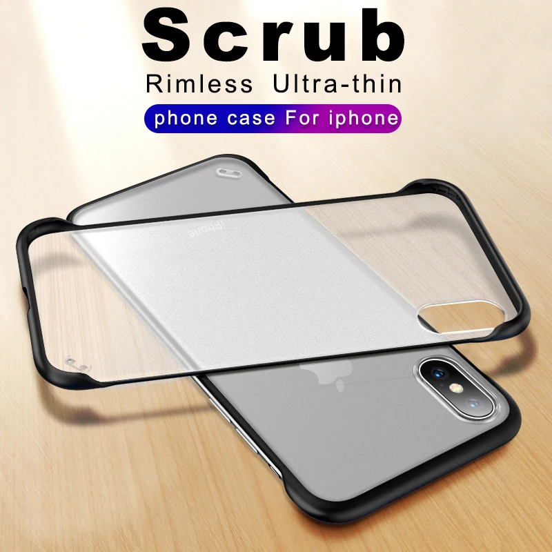 

ATILL Luxury Transparent Pc Scrub Case for IPhone 7 6 6S 8 Plus X XS MAX XR 10 Case Iphone 7 X 8 6 6s Plus Xs Max Cases Covers