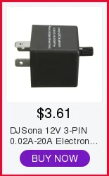 12V 3-PIN 0.02A-20A электронный светодиодный регулируемый мигалка реле для поворота сигнальный светильник мигалка