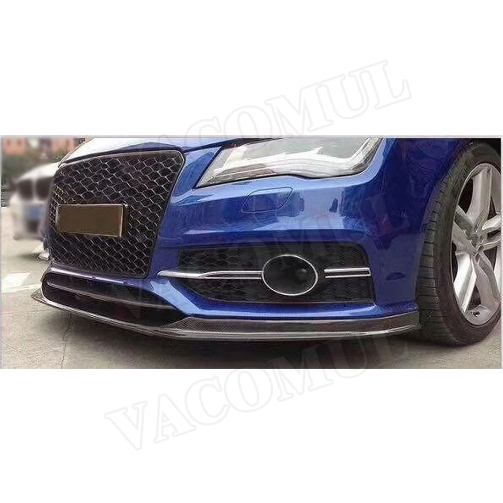 Передний спойлер из углеродного волокна для Audi A7 S7 Sline 2012- FRP автомобильный бампер Защита подбородка автомобильный Стайлинг