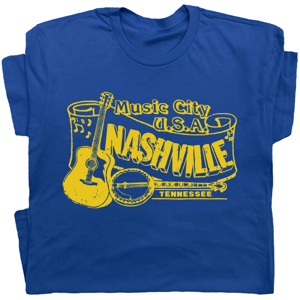 Нэшвилль футболка винтажная кантри музыка Opry Banjo Bluegrass Tennessee Grand Ole для молодежи
