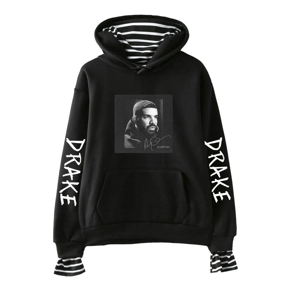 DRAKE Brand Sweatshirts Men Hoodies Winter Solid Hoodies Mens Hip Hop Coat Pullover Men