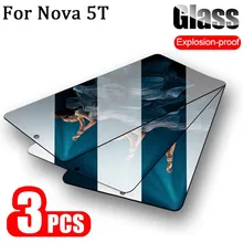 3 peças película de vidro para Huawei-Nova-5T protetor de tela de vidro temperado Nova5T 5 T T5 screen pelicula Huawei 5T Nova 5T pelicula vidro Nova 5 T película Nova5 T Huawei 5 T