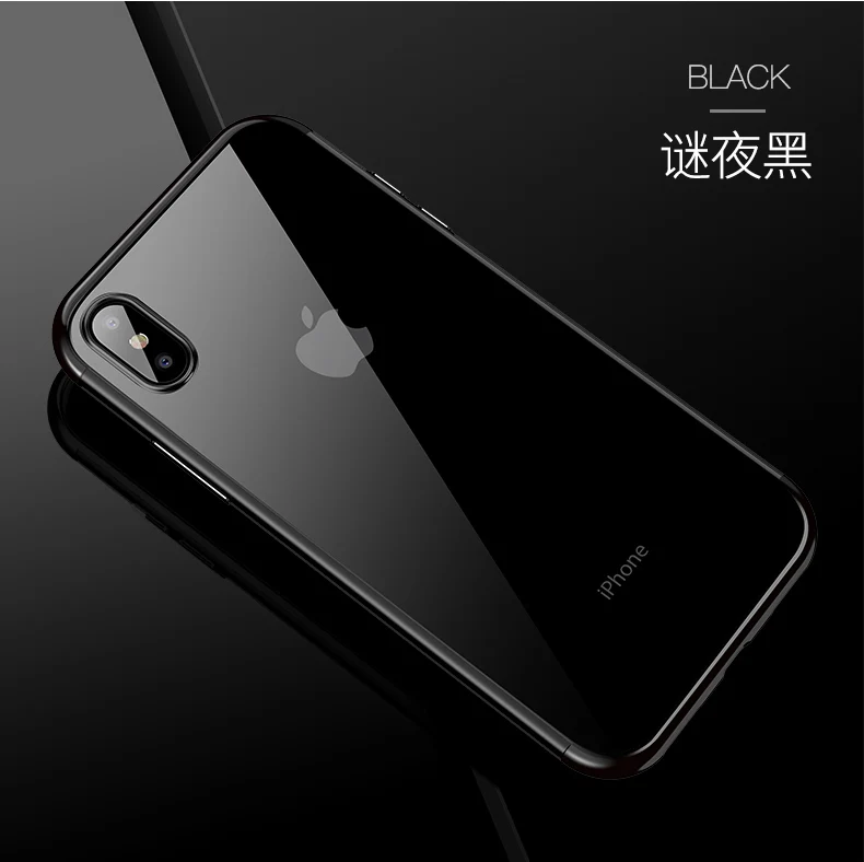 Цветной прозрачный противоударный чехол для телефона iPhone 11, 11Pro, X, XS, XR, XS, Max, 8, 7, 6, 6S Plus, Мягкий защитный чехол из ТПУ