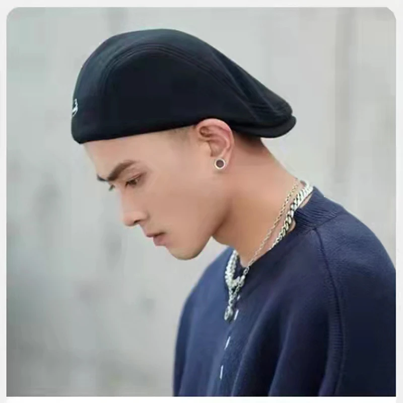 

Men Fashion Cotton Beret Hat Newsboy Hat Spring Autumn Retro Beret Cap Unisex Anti-wear Sun Hats Women Universal Cap