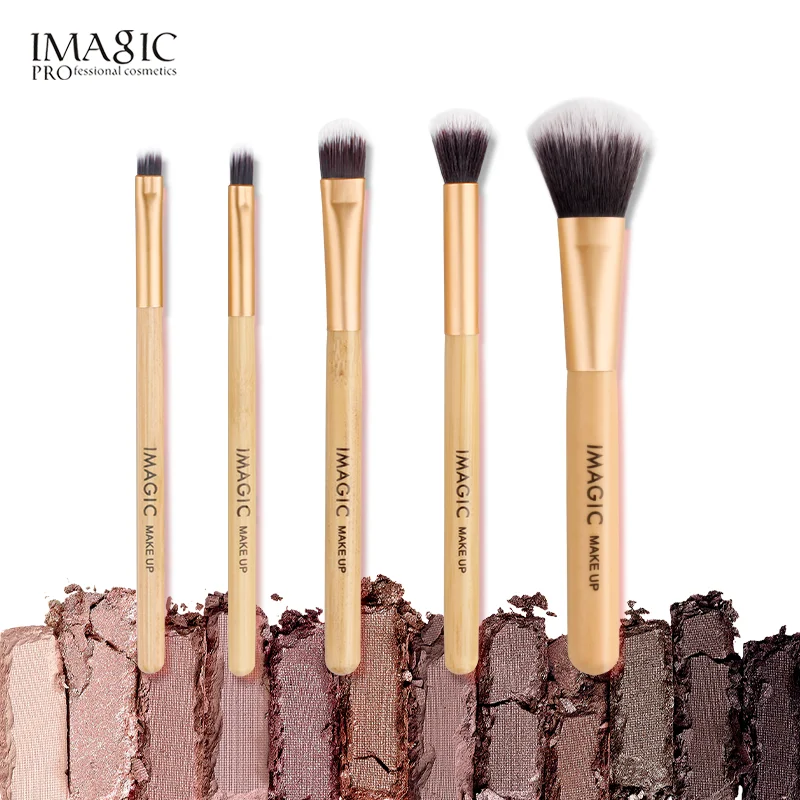 IMAGIC новые женские Модные кисточки, 5 шт., деревянный для косметики, теней, кисти для макияжа, наборы кистей для красоты IMAGIC новые женские Модные кисточки, 5 шт., деревянный для косметики, теней, кисти для макияжа, наборы кистей для красоты