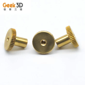 

3D Printer UM2 M3 Knurled Nut Platform Knurled Thumbscrew UM2 M3 Nut Leveling Fixing For 1/4pcs Ultimaker 2 DIY Print Base Plate