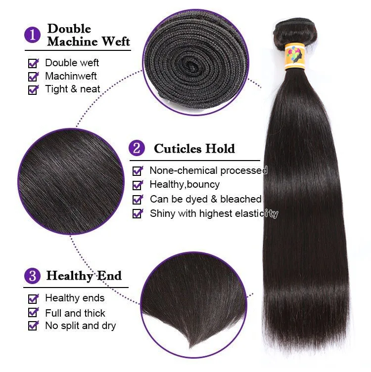 Aliabc, перуанские пучки прямых и волнистых волос, человеческие волосы, пряди, натуральный цвет, Remy, 8-28 дюймов, волосы для наращивания