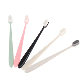 

1 Pcs High Quality Ultra-fine Toothbrushes Wave Nano Bristles Micro Soft Tooth Brush With Holder Portable Oral Care Kit