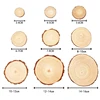 3-16cm Thick Natural Pine Round Wood Slices Unfinished Circles With Tree Bark Log Discs DIY Crafts Christmas Party Painting ► Photo 3/6