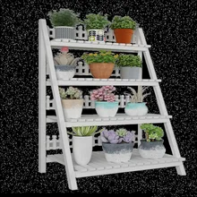 Цветок Airs многоярусный комнатный Домашний Белый балкон складной цветочный стеллаж Балконная полка