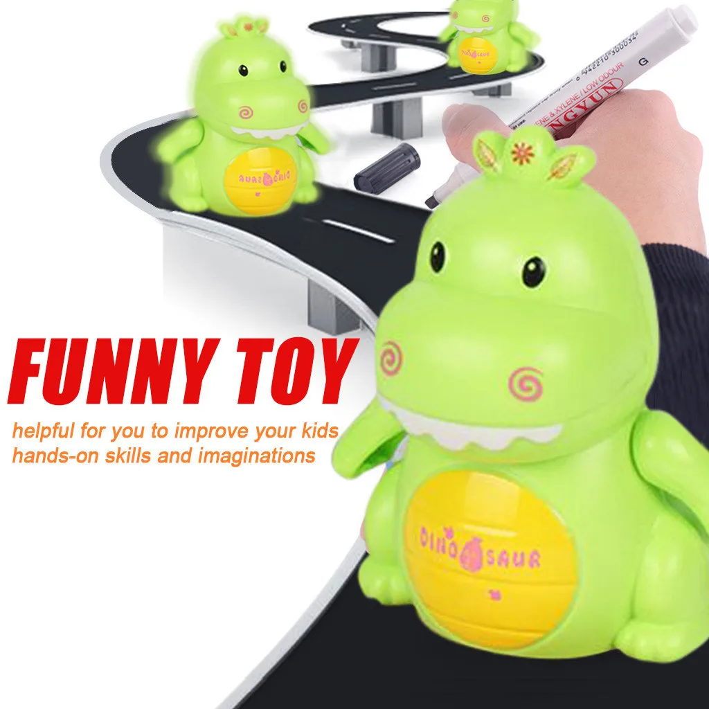 Cute Funny Gift Follow Any Drawn Line Magic Pen Inductive Dinosaur Model Children Toy игрушки для детей #30 | Игрушки и