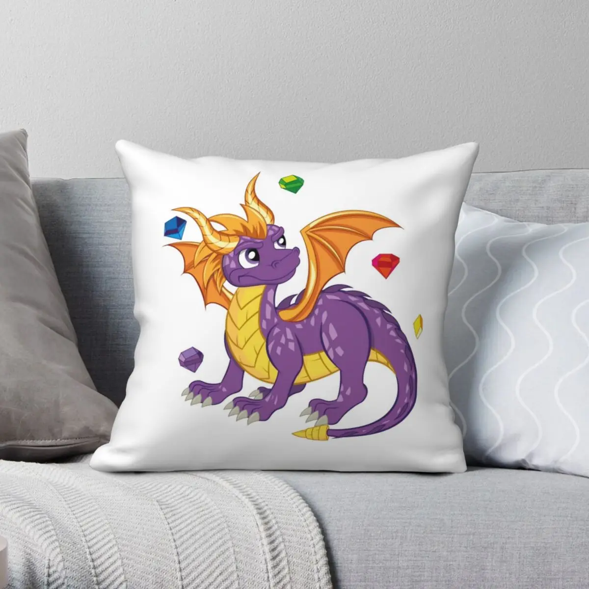 

Spyro Reignited Square Pillowcase Polyester Linen Velvet Printed Zip Decor Throw Pillow Case Home Cushion Cover