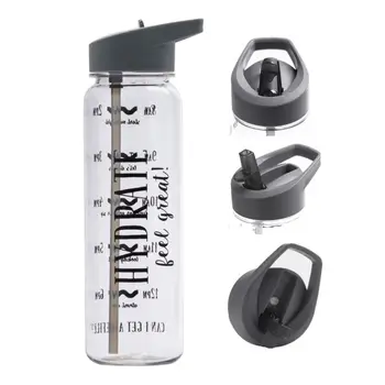 

720ml Reusable Water Bottle With Strap Handle Travel Drinking Bottles Fitness Cycling Drinkware