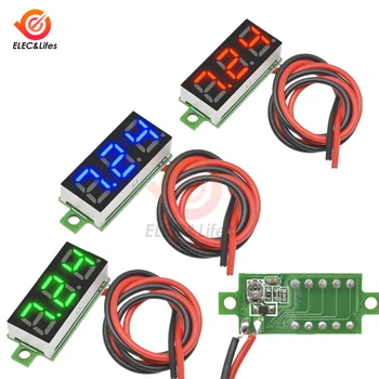 

DC 3.5-30V 2 Wire 0.28 inch Mini Digital Voltage Meter Detector Gauge 0.28'' LED Voltmeter Panel Volt Monitor Tester for car