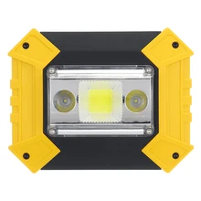 Портативный монолитный блок Светодиодов Прожектор рабочий свет USB Перезаряжаемый 18650 батарея открытый свет для охоты кемпинга аварийный фонарик