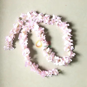 

Encryption 2 M Hydrangea String hua tiao Wedding Set Decoration Artificial Plant Flower Vine Orchid Flowers Arch