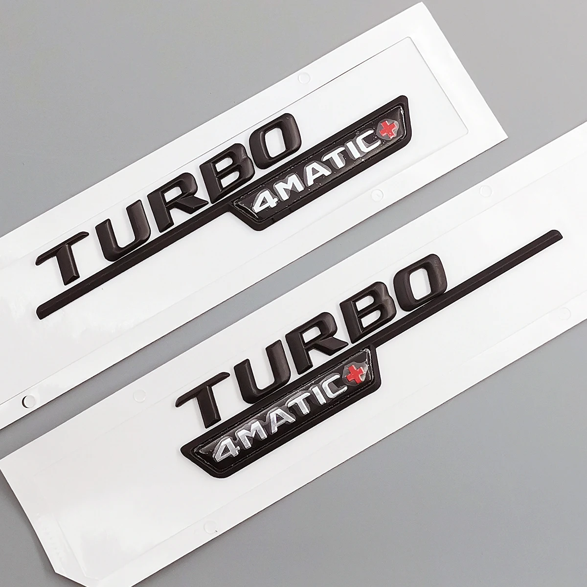 1 пара Эмблема для Mercedes Benz TURBO 4matic + красный плюс стайлинга автомобилей Turbo Supercharge