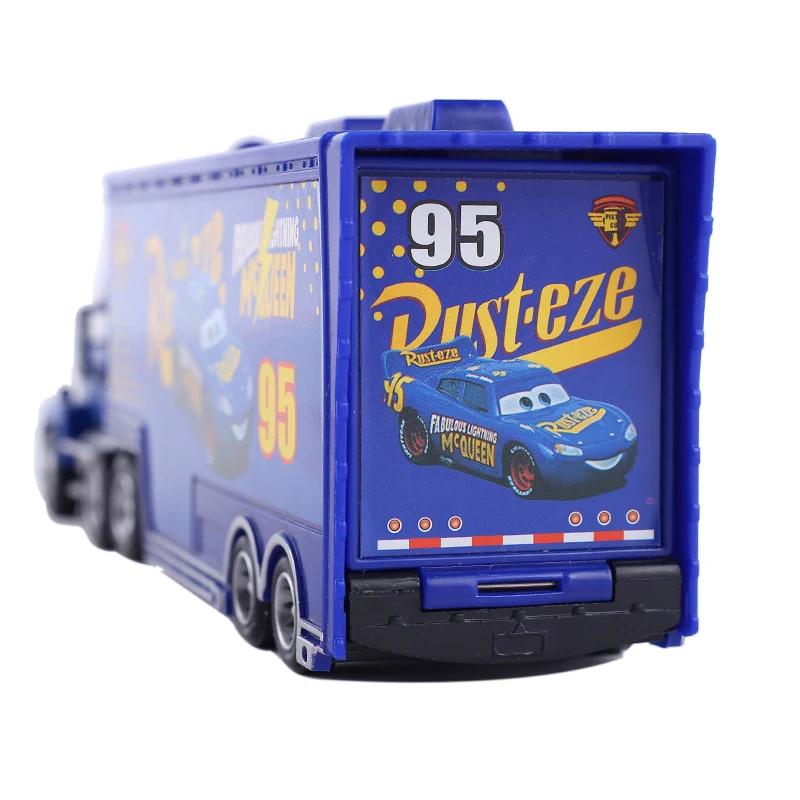 Disney Pixar Cars 2 Cars 3 mack truck+ маленький автомобиль McQueen 1:55 литой под давлением металлический сплав и пластиковый модельный автомобиль игрушки подарки для детей