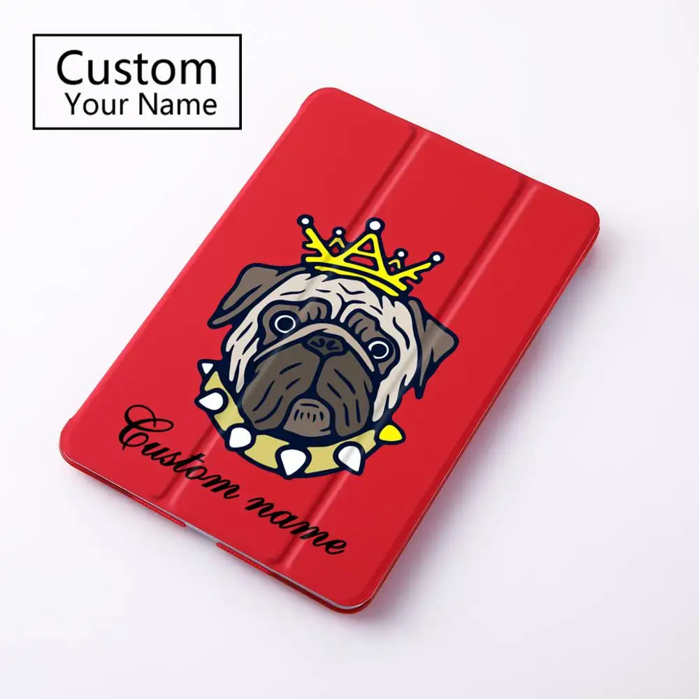 

Custom Name Case for iPad Air 1 DIY Custom Name Tablet Cover for A1474 A1475 A1476 Folding Stand Cartoon PC Cases for Girls Boys