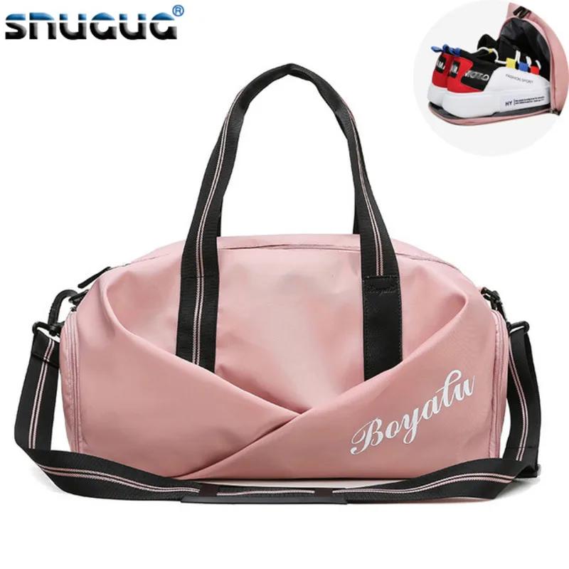 Bolsa De gimnasio para mujer, bolso De entrenamiento deportivo para viaje,  esterilla De Yoga seca y húmeda, X51B - AliExpress