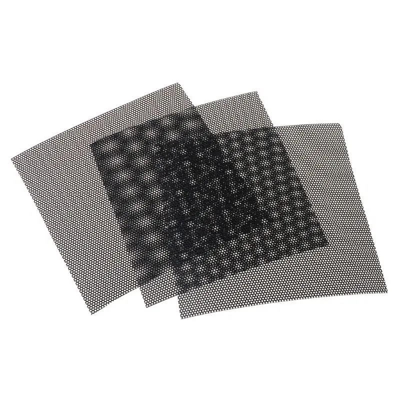 5PCS 10x10CM DIY Computer Mesh PVC PC Case Fan Cooler Black Dust Filter Network Net Chassis Dustproof Cover