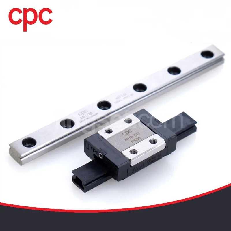 Taiwan CPC stainless steel linear guide block carriage MR9MN MR12MN MR9ML MR12ML match MR9M MR12M linear rail for 3D printer CNC