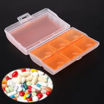 

6 Days Pill Case Pill Box Travel Tablet Medicine Dual Layer 6 Compartments Dispenser Case Box Container Drug Tablet Storage