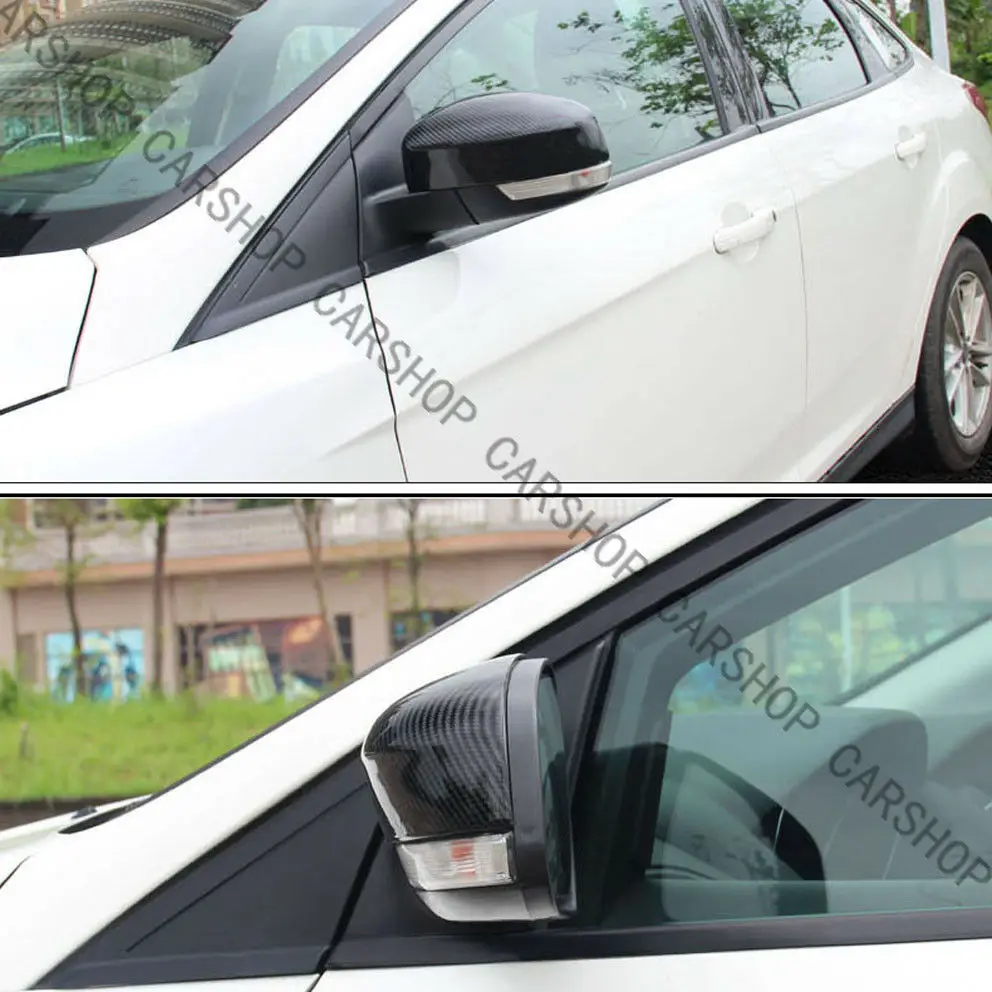 Подходит для FordFocus Escape 2012- Высокое качество Настоящее углеродное волокно автомобиля дверь боковое зеркало замена крышки