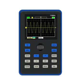 

Professional DSO1C15 2.4 Inch LCD Display Screen Handheld Digital Oscilloscope 500MS/s Sampling Rate 110MHz Analog Bandwidth Rec
