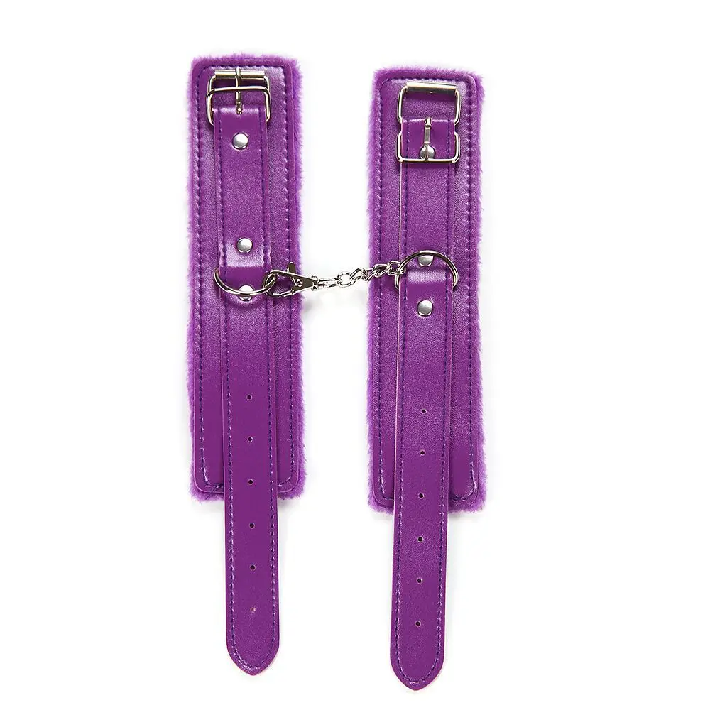 Candiway Fantasy Purple Series Bedroom Bondage Resraint Set Slave Roleplay Game Erotic Accessaries For Couple_voghion.com