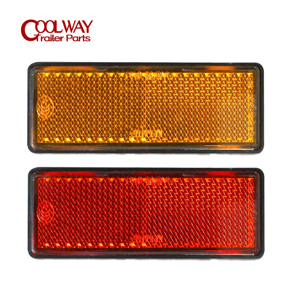 Trailers Truck Caravan Round Reflector Amber Red White 88.6x34.6mm E4 Approved SAEDot Tape Accessories Parts trailer reflector