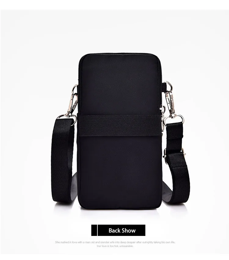 Universal Mobile Phone Bag For Samsung/iPhone/Huawei/HTC/LG Case Wallet Outdoor Sport Arm Purse Shoulder Bag Women Phone Pouch