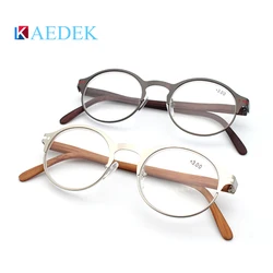 KAEDEK Wood Grain Reading Glasses Men Women  Eyeglasses Sight Eyewear New Reading Glasses