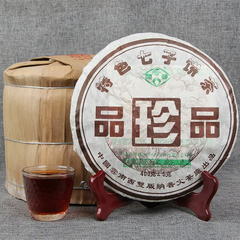 

Treasures 2006 Puwen Yunya 400g Pu-erh Ripe Tea Cake Shu Cooked