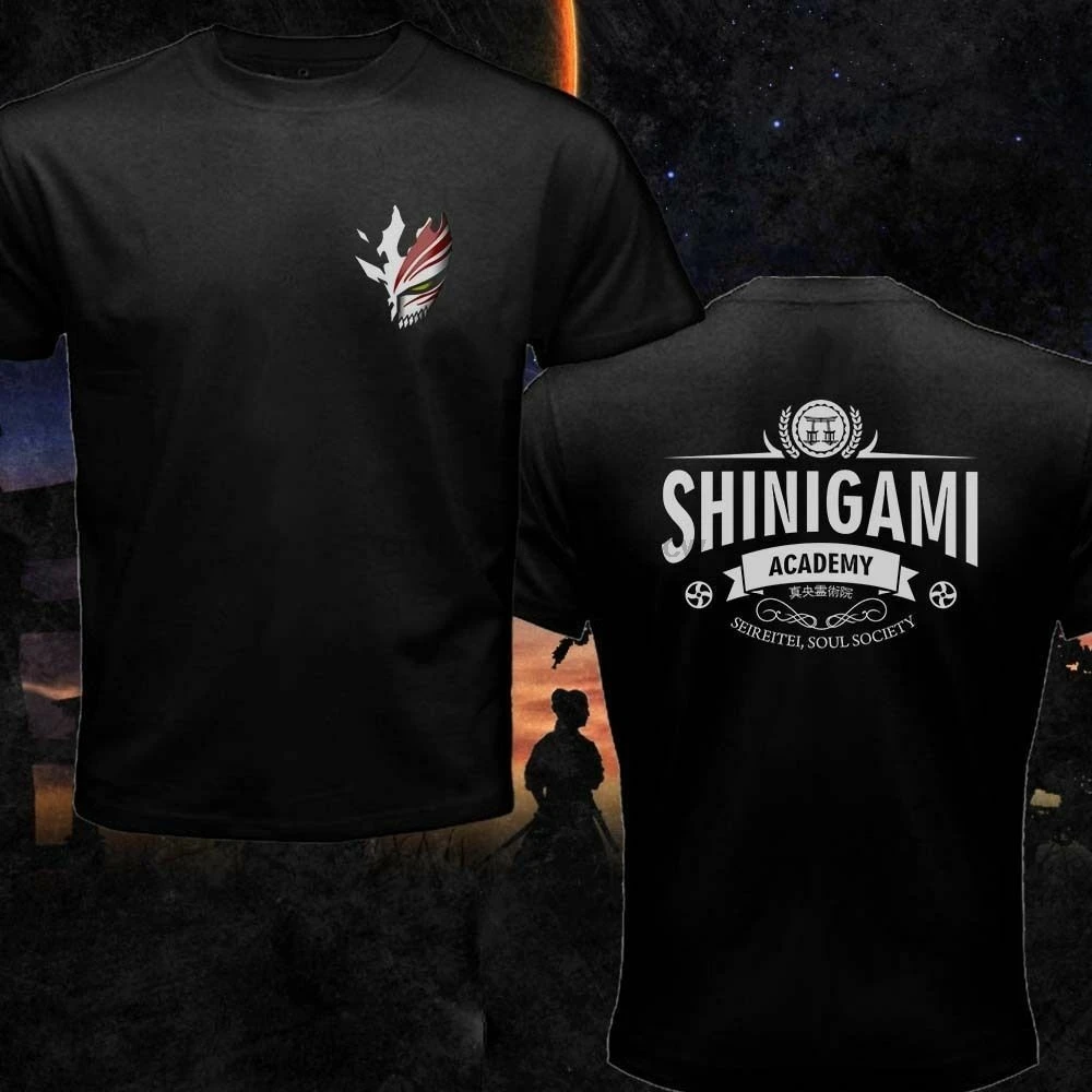Bleach Shinigami академия Куросаки Ичиго футболка (1) | Мужская одежда