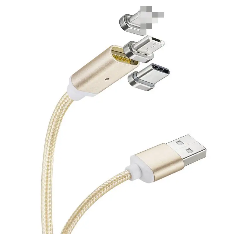 Магнитный кабель для iPhone, Магнитный зарядный Micro USB кабель, usb type C, USB C кабель для samsung huawei 3A, быстрое зарядное устройство