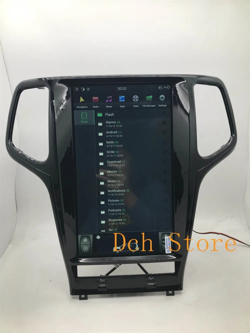 13,6 дюймов вертикальный экран Tesla стиль Android 8,1 автомобильный DVD gps плеер для Jeep Grand Cherokee 2011- px6 carplay радио navi