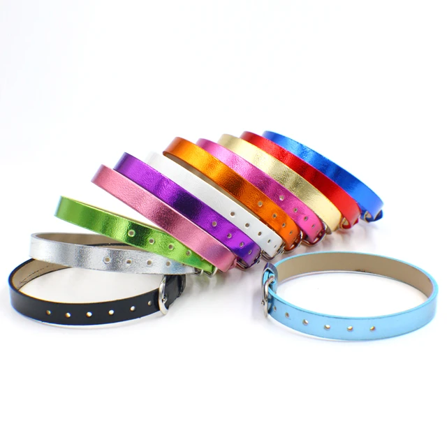 Leather Bracelet Letter Charms  Pu Leather Pet Collar Accessories -  10pcs/lot 8mm - Aliexpress