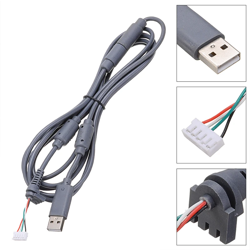Новое поступление 1 шт. USB 4 Pin для кабеля Шнур кабель + блок-адаптер замена Xbox 360