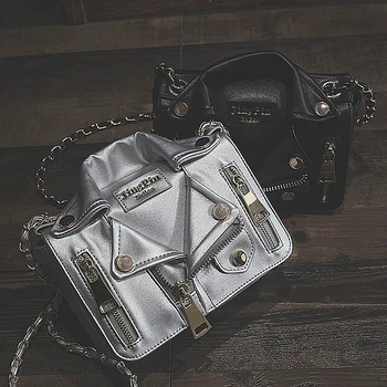 

New women's bag European and American chain rivet diagonal cross shoulder bag jacket fashion trend bag