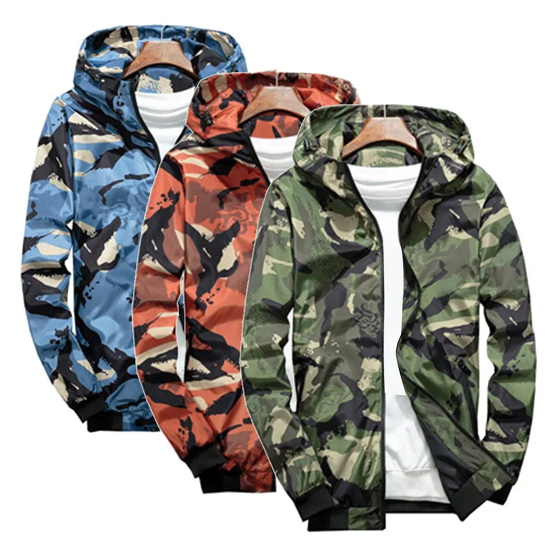 

Men's Jacket Autumn Spring Military Jackets Men warm Jackets Tactical Coat Windbreaker Hooded Jackets Men's Camouflage Coat